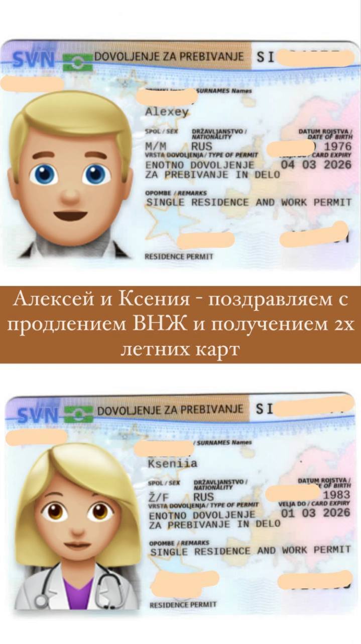 Новый кейс продления ВНЖ Словении