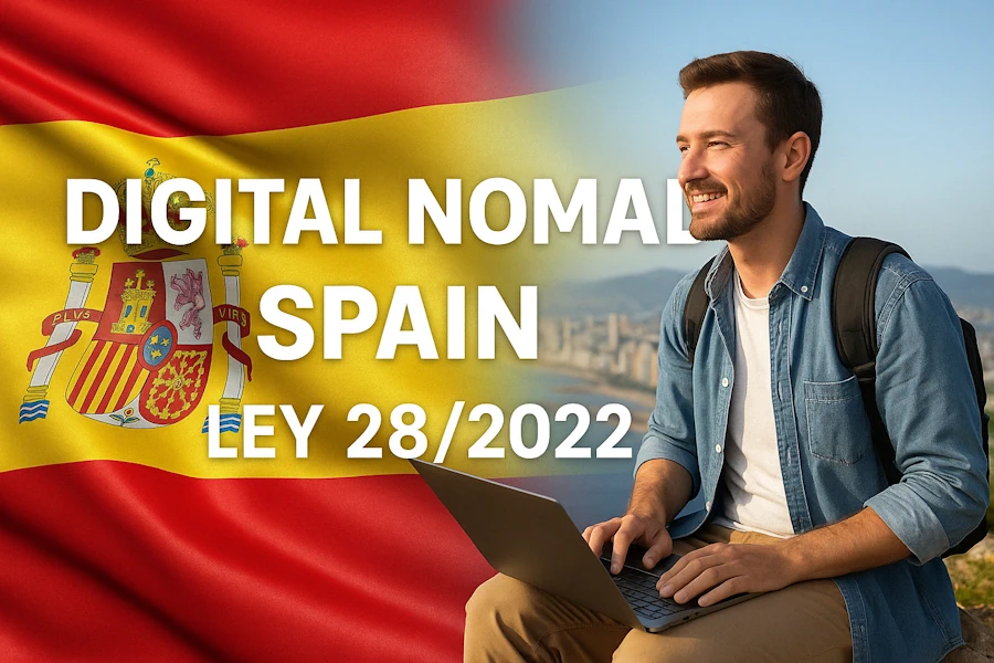 Digital Nomad Spain Ley 28/2022: процедура оформления ВНЖ цифрового кочевника в Испании